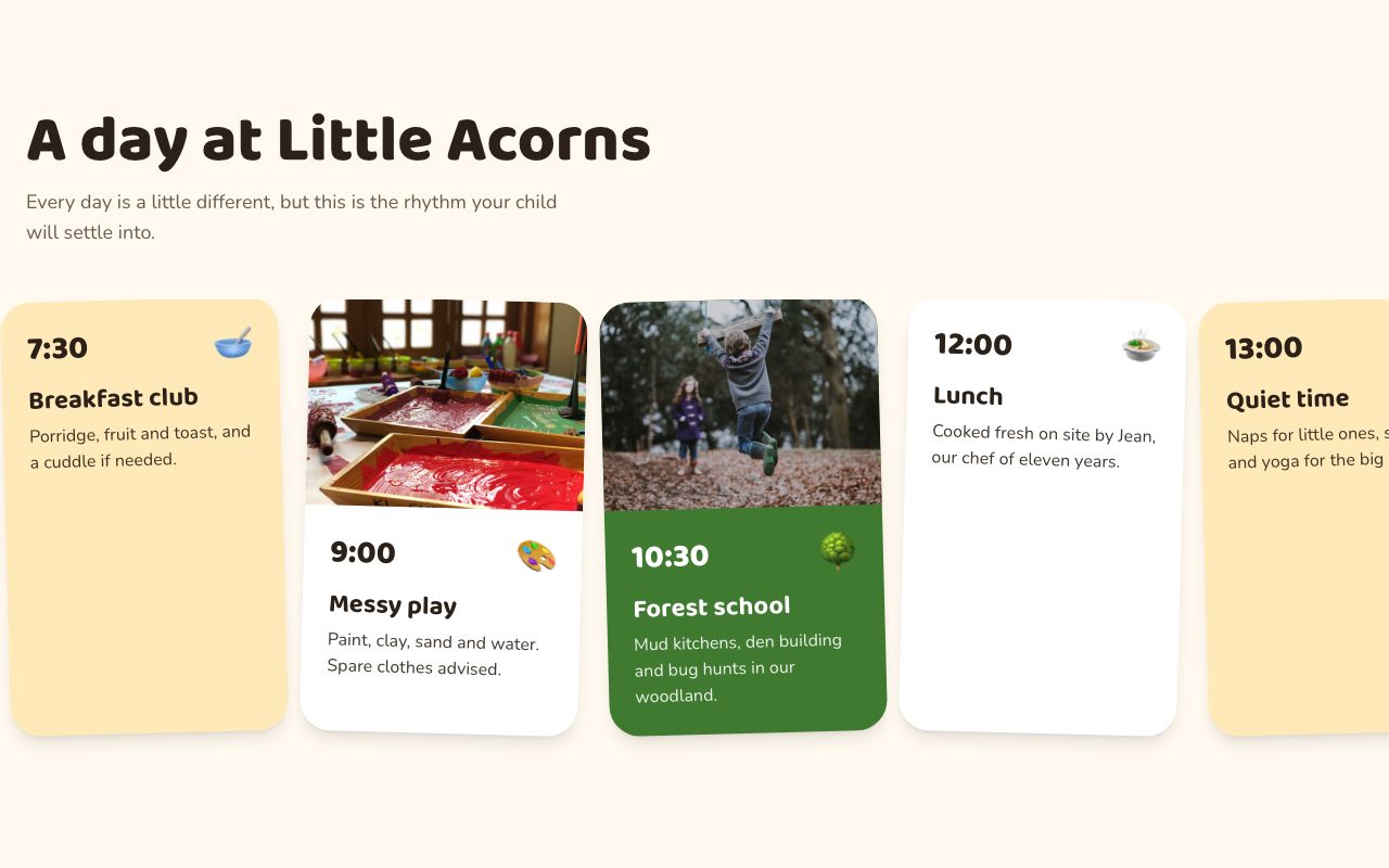 Little Acorns Daily Rhythm preview