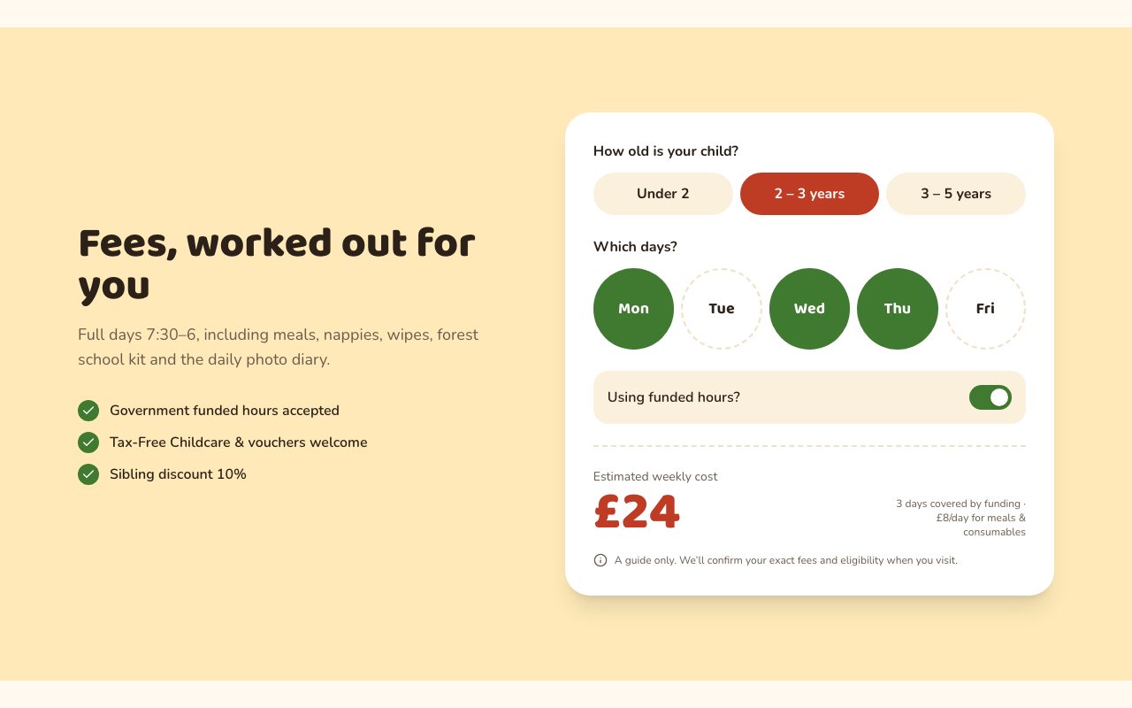 Little Acorns Fee Calculator preview