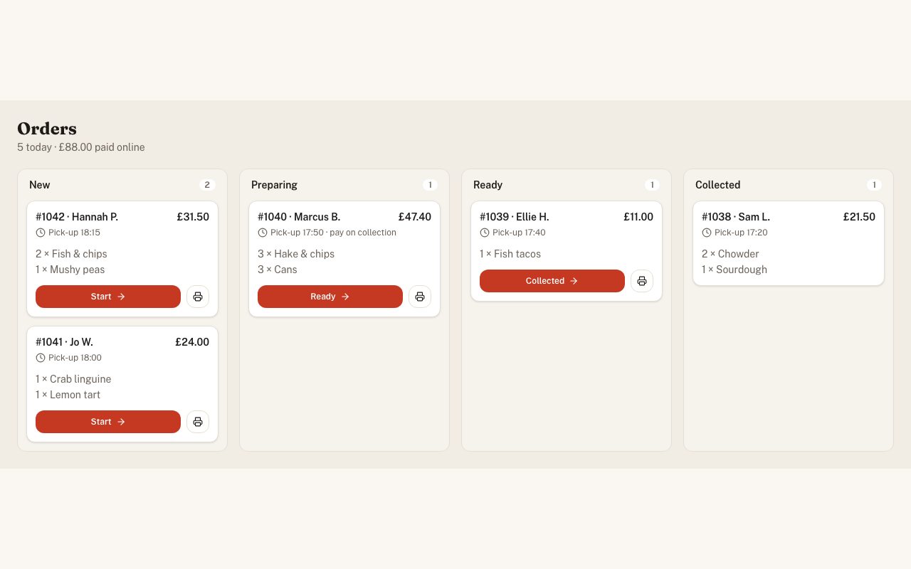 Back Office Orders preview