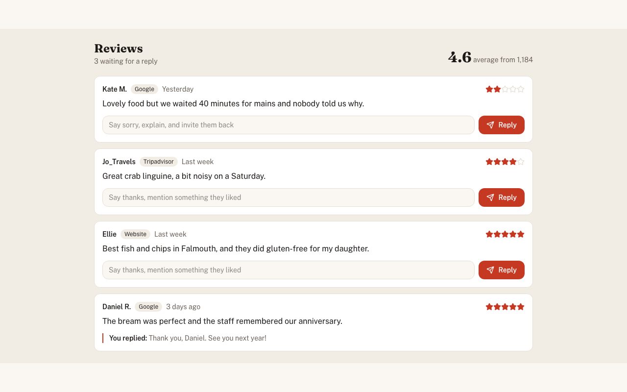 Back Office Reviews preview