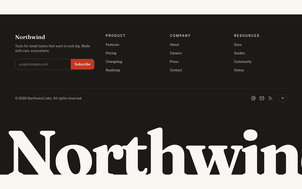Big Wordmark Footer preview