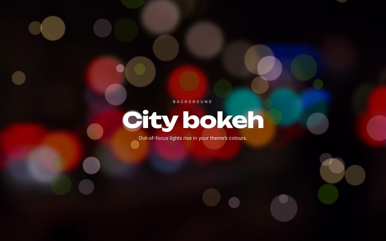 City Bokeh Background preview