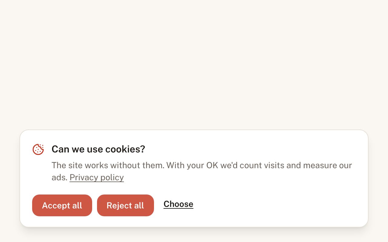 Cookie Banner preview