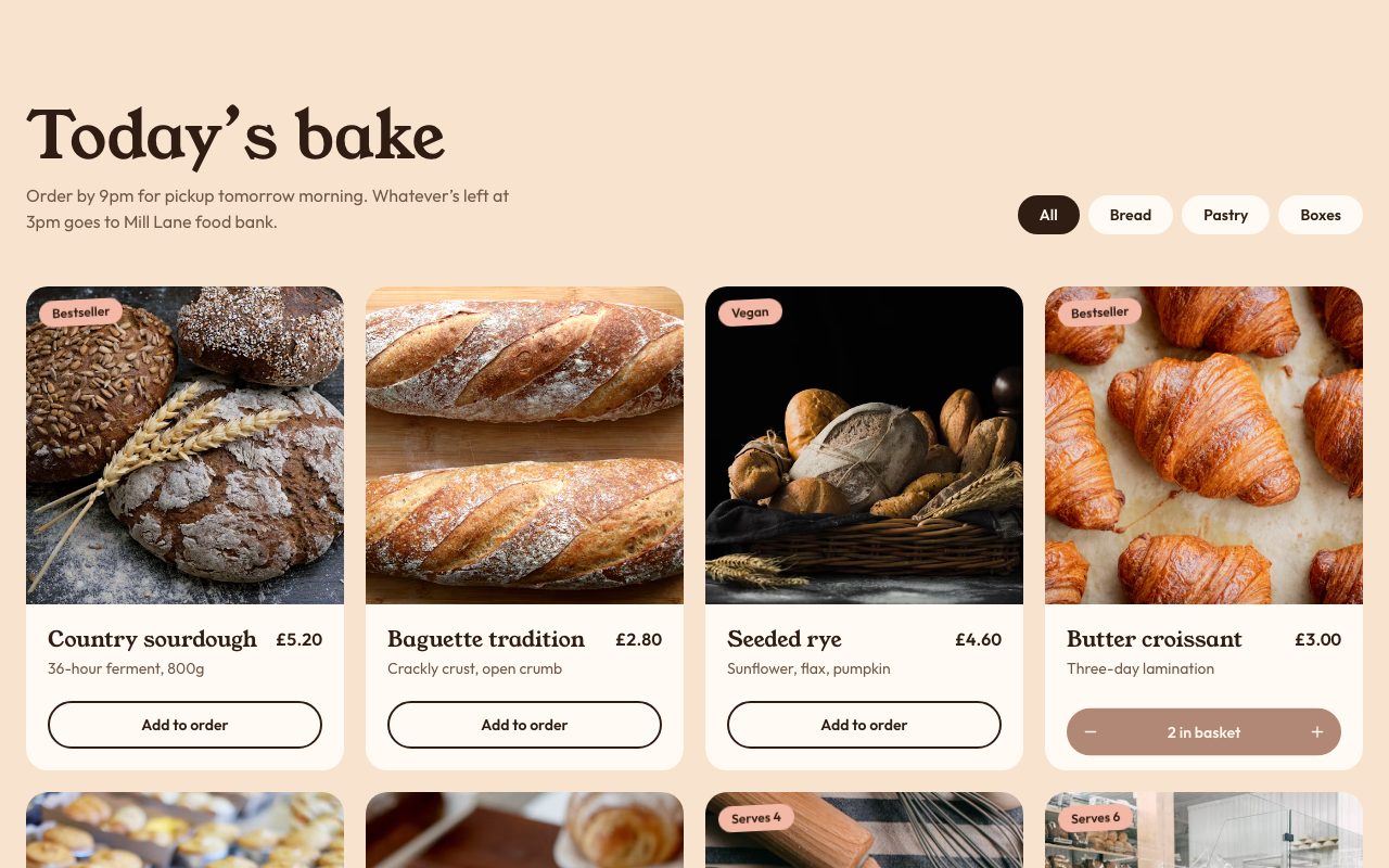 Crumb Today’s Bake preview