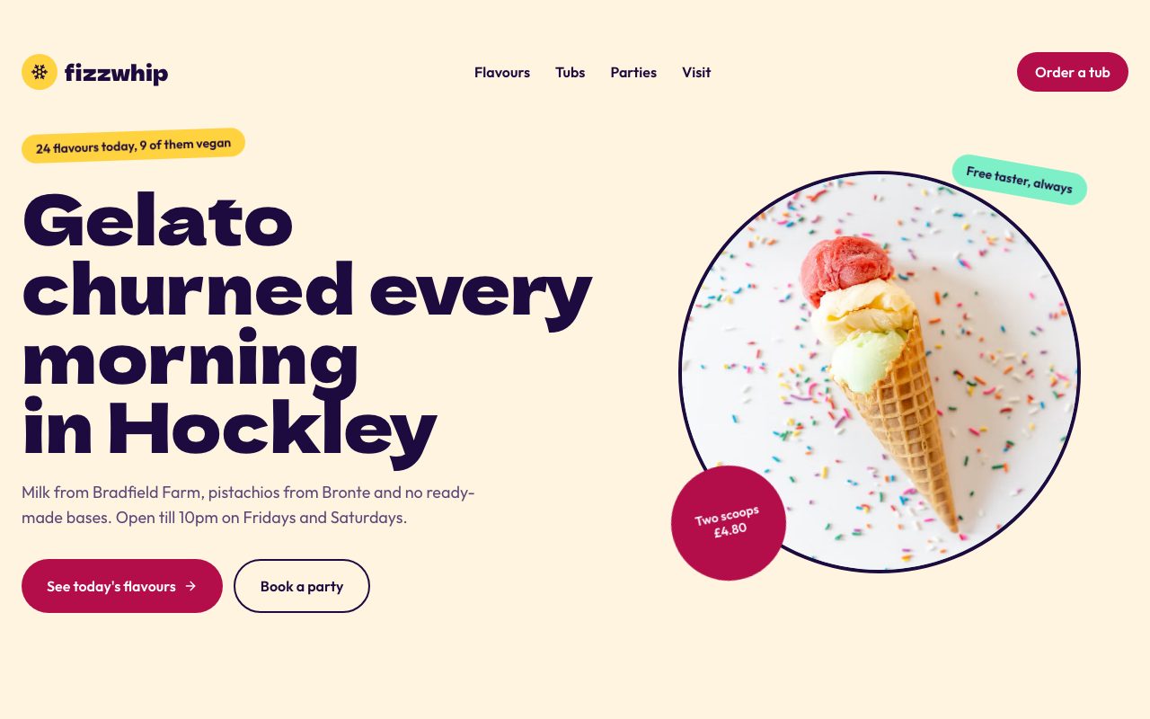Fizzwhip Gelato Hero preview