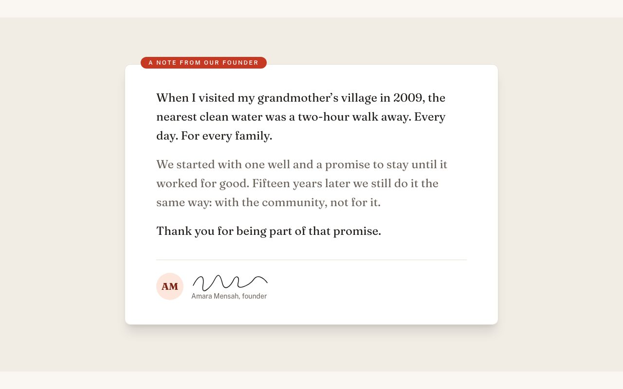 Founder Note preview