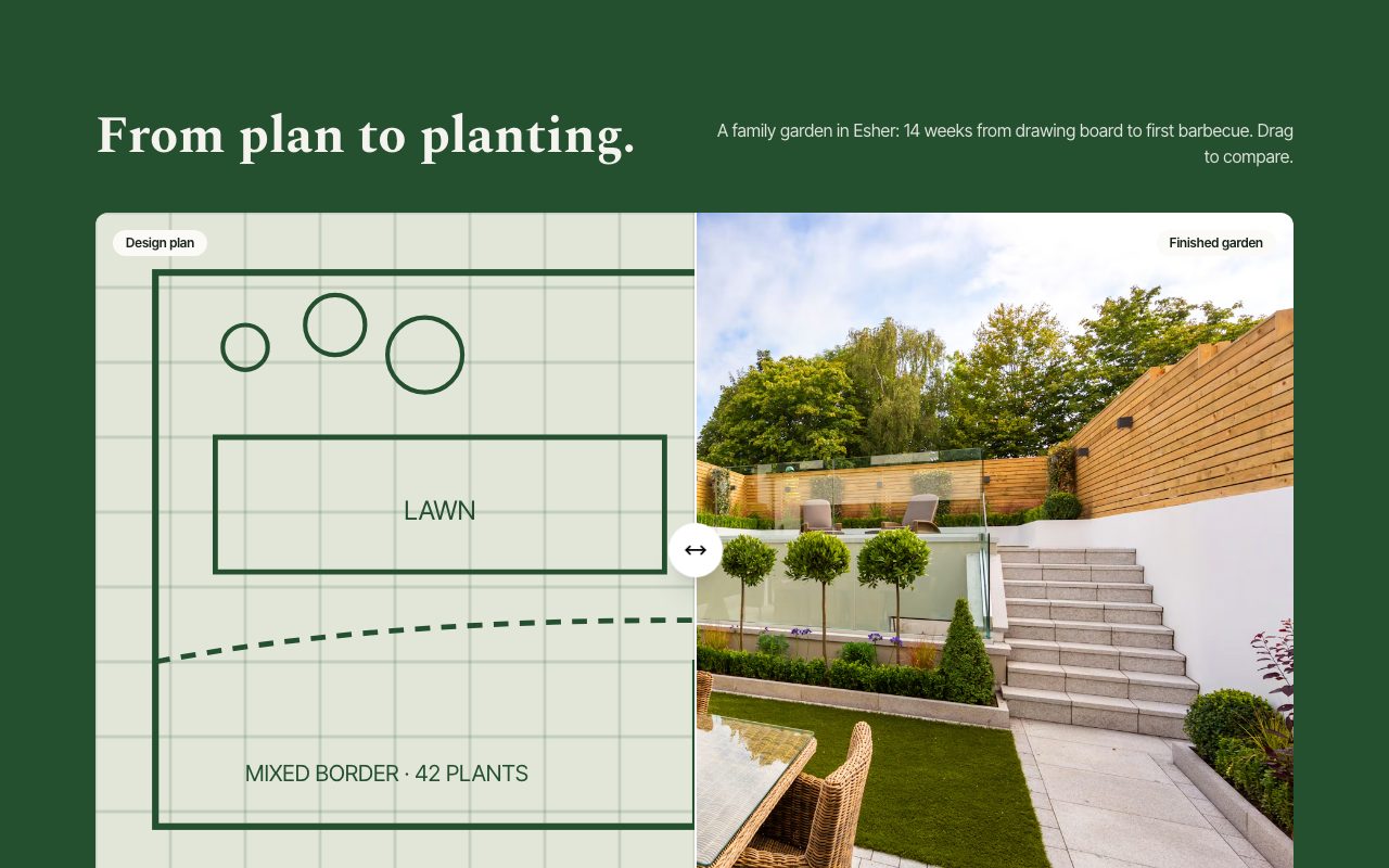 Greenline Plan to Garden Slider preview