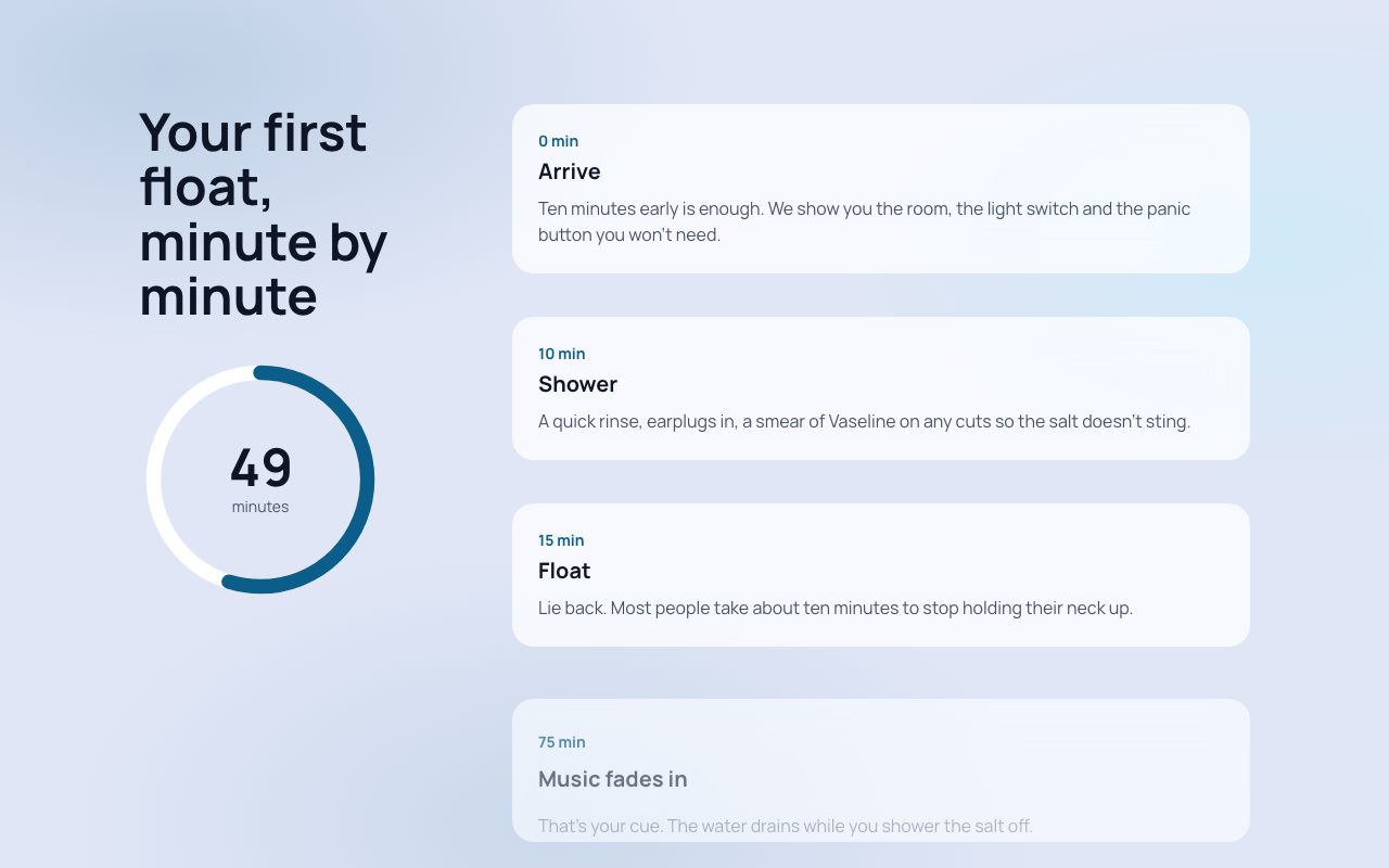 Harbour Float First Visit Clock preview