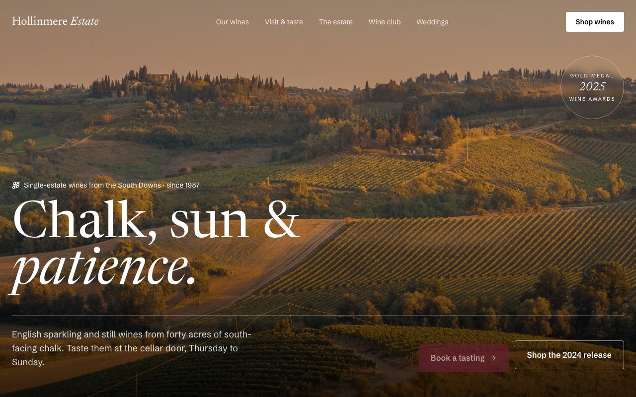 Hollinmere Estate Winery Hero preview
