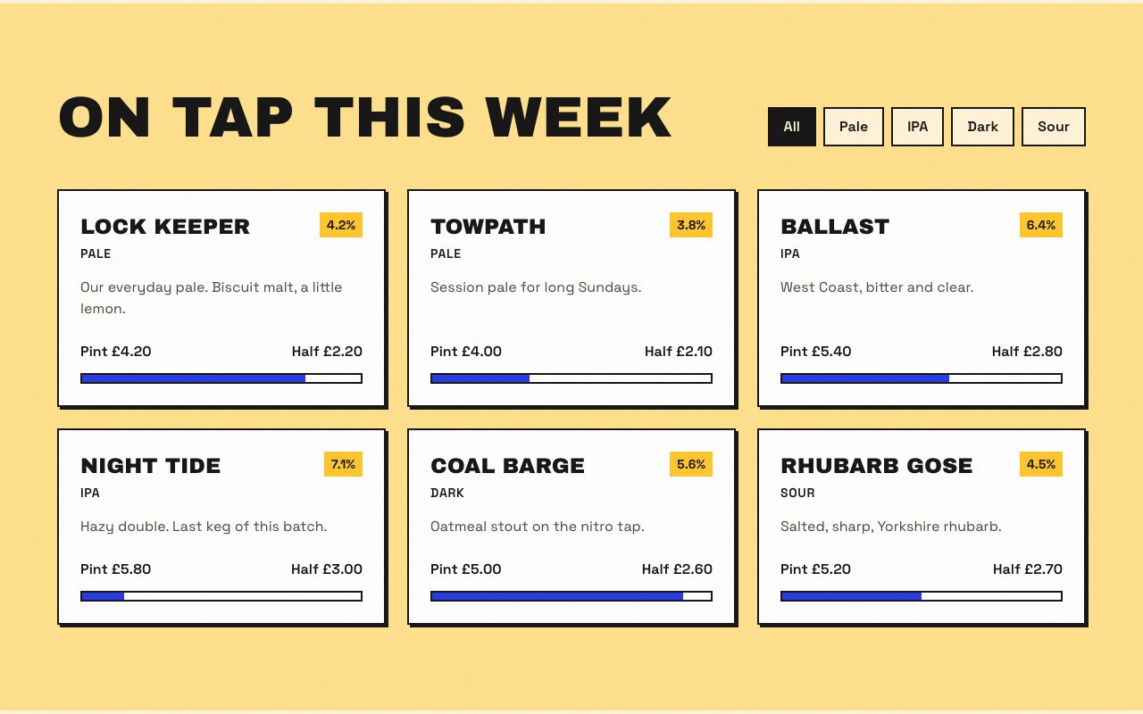 Lockfast Tap List preview