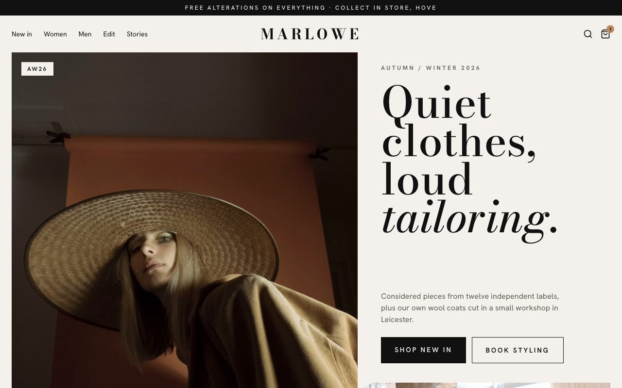 Marlowe Boutique Hero preview