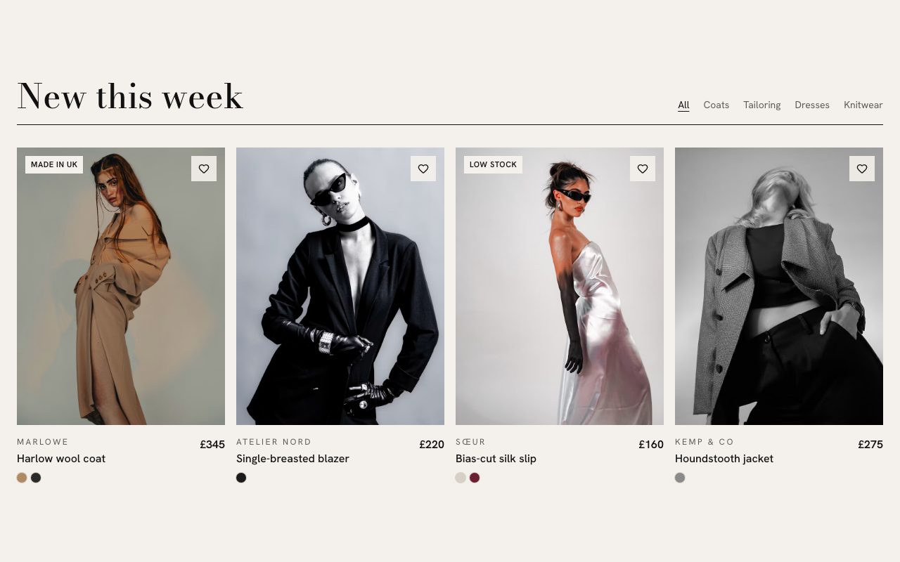 Marlowe Product Grid preview