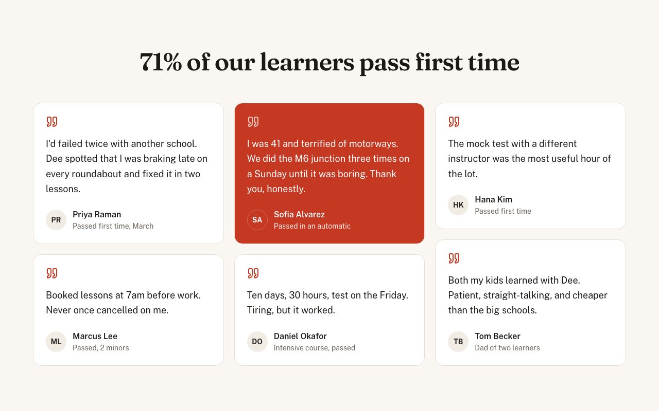 Masonry Testimonials preview