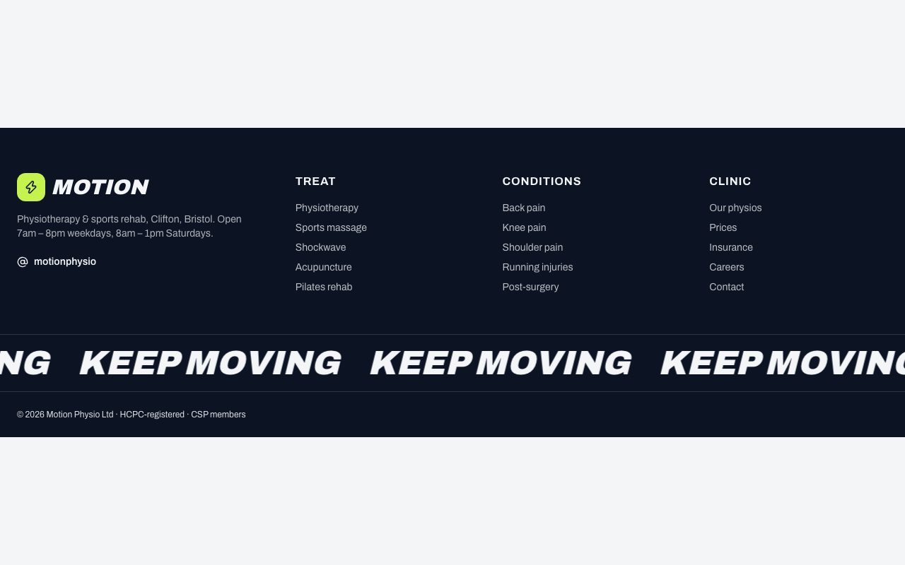 Motion Footer preview
