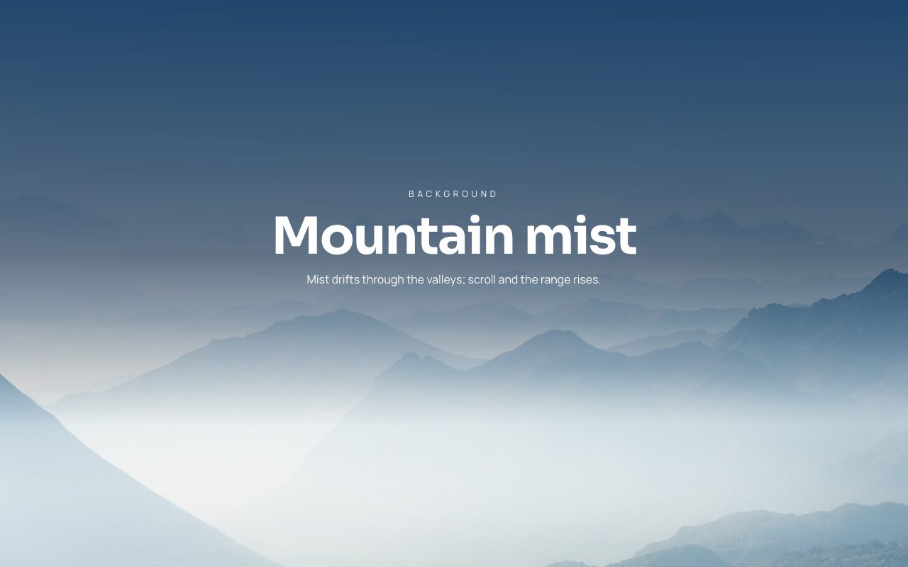 Mountain Mist Background preview