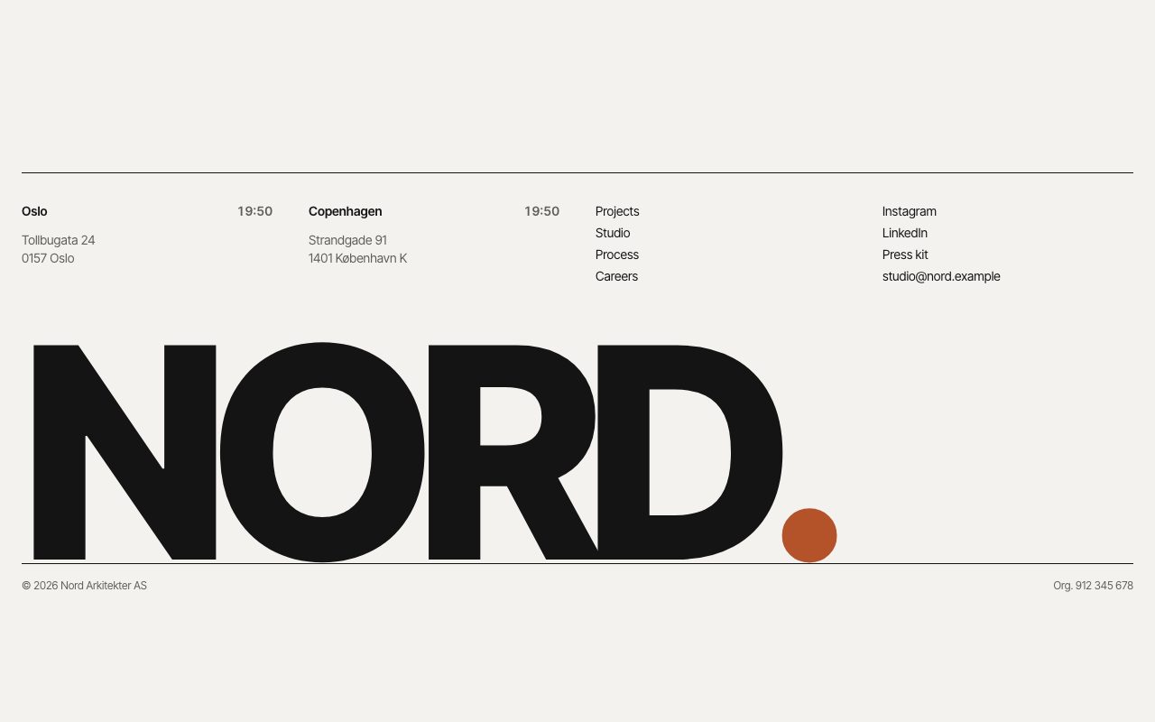Nord Footer preview