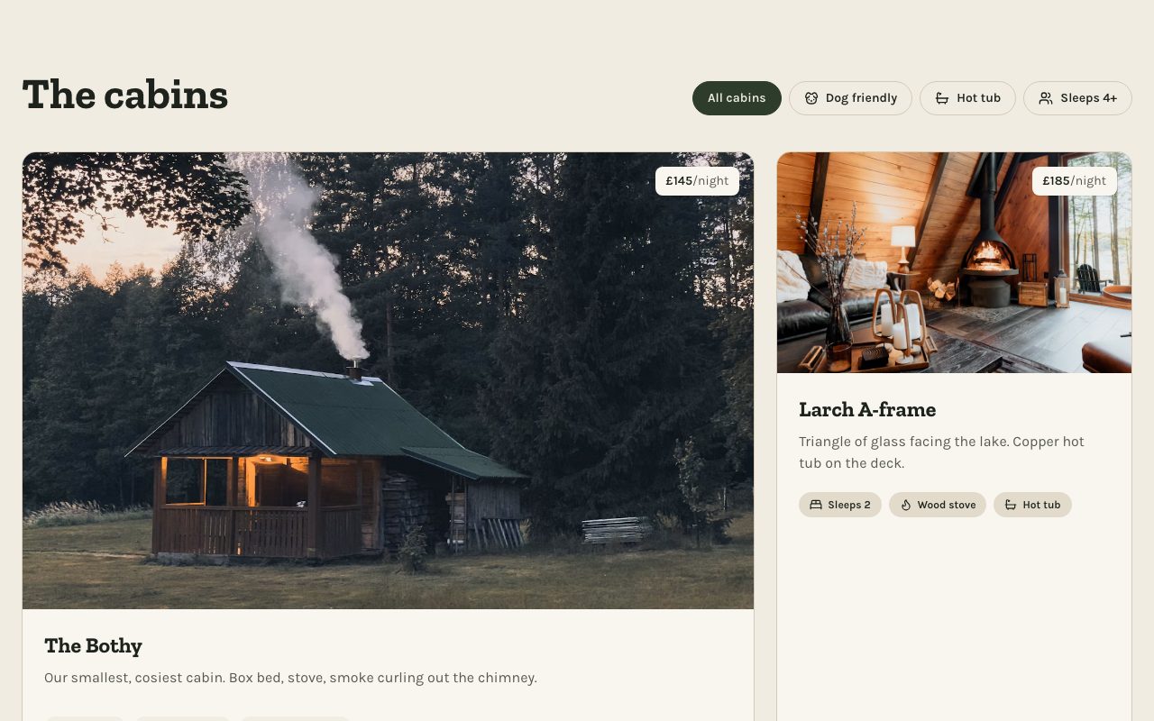 Pinehollow Cabin Cards preview
