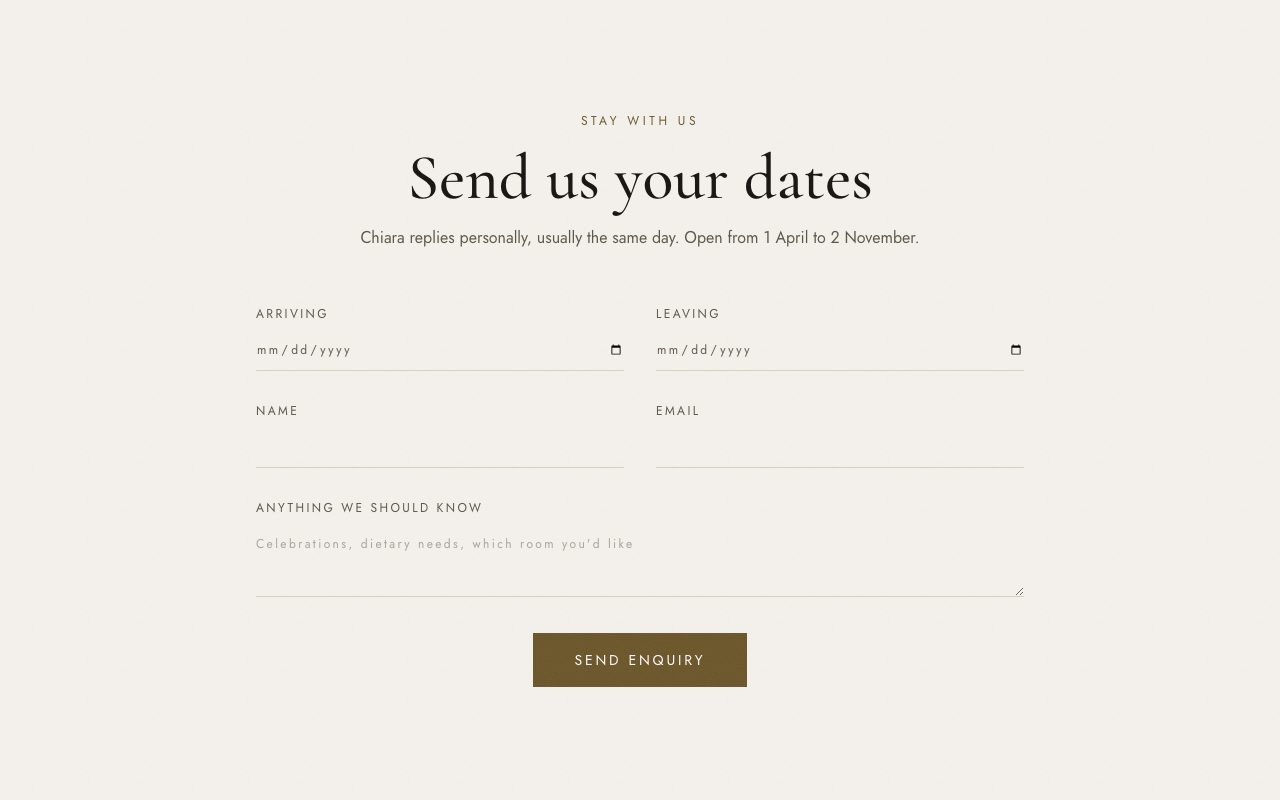 Poggio Lento Enquiry preview