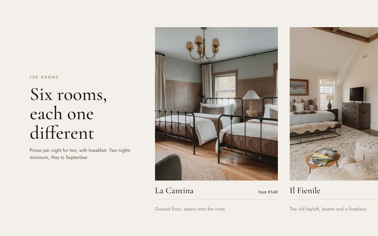 Poggio Lento Sideways Rooms preview
