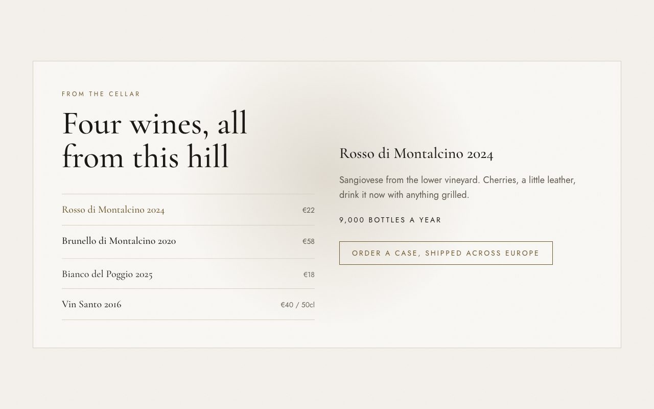 Poggio Lento Wine Spotlight preview