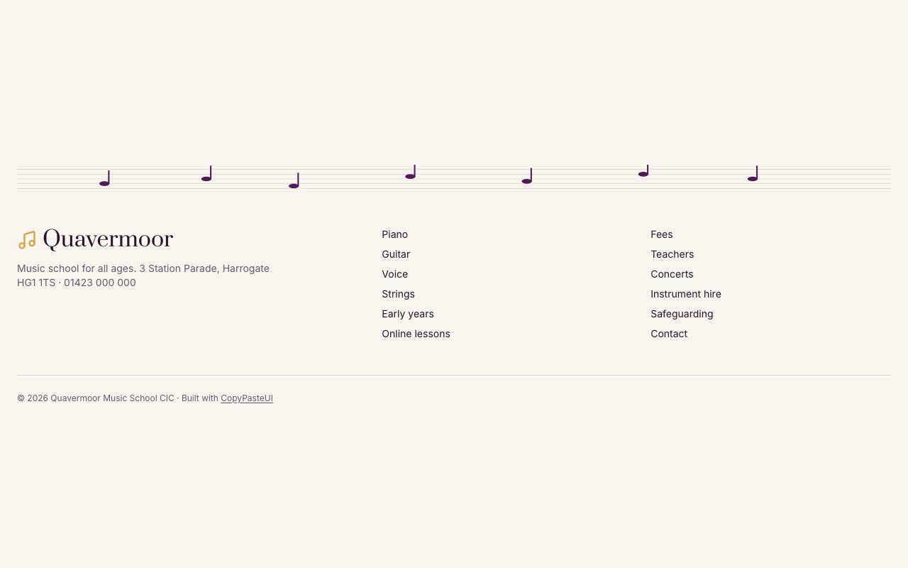 Quavermoor Footer preview