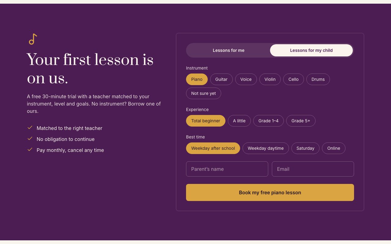 Quavermoor Free Trial Form preview