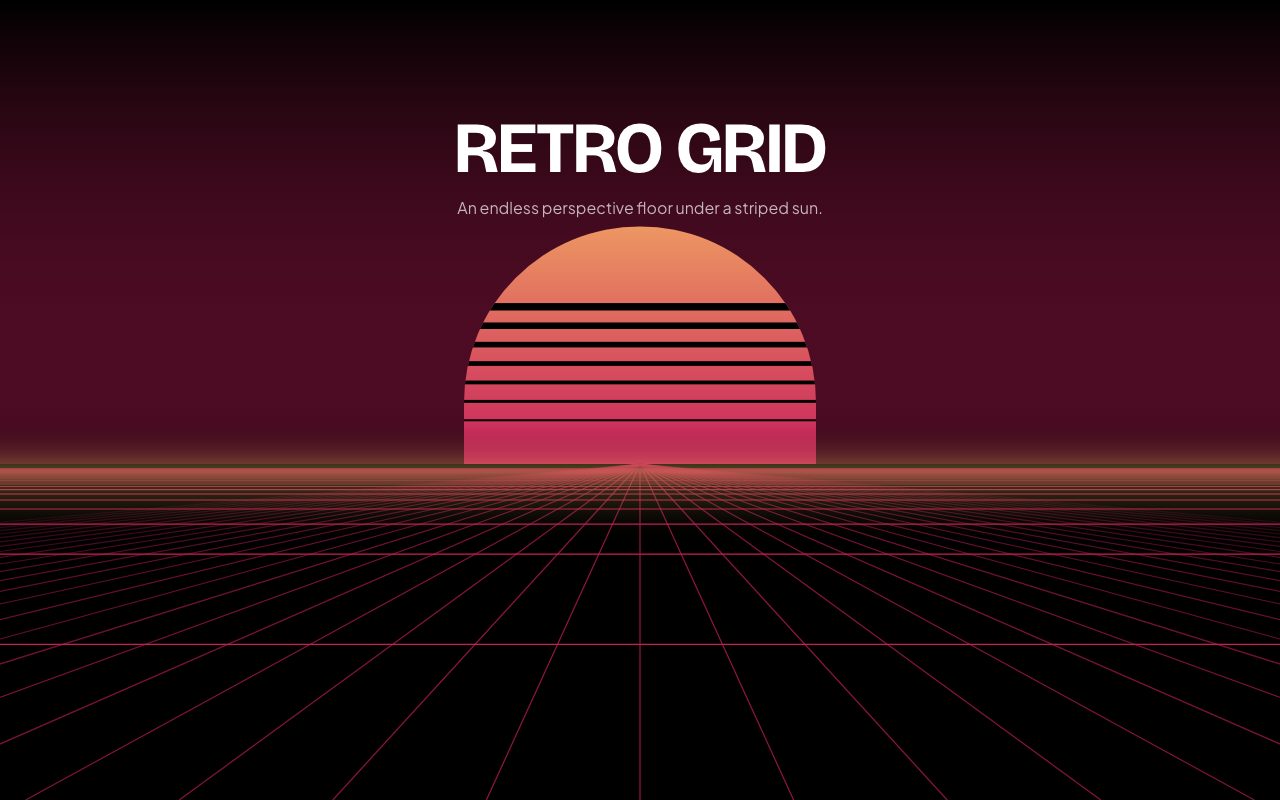 Retro Grid Background preview