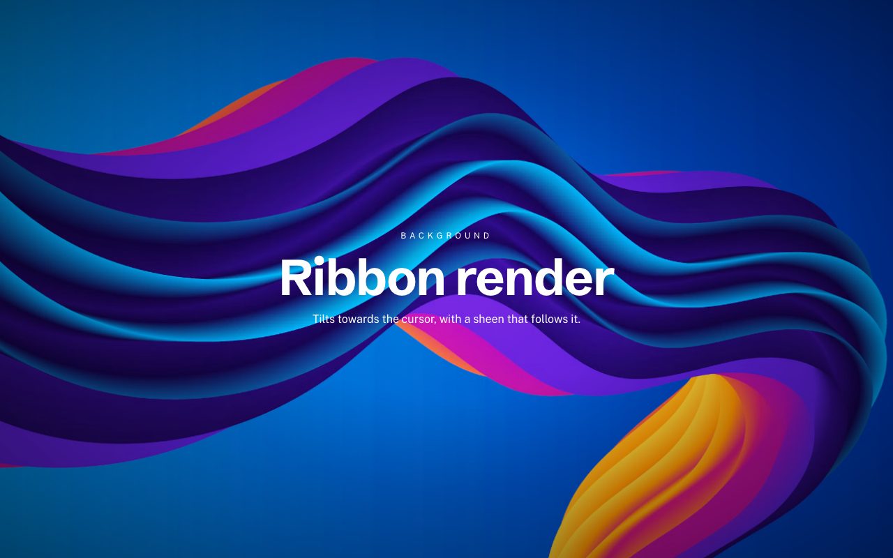 Ribbon Render Background preview