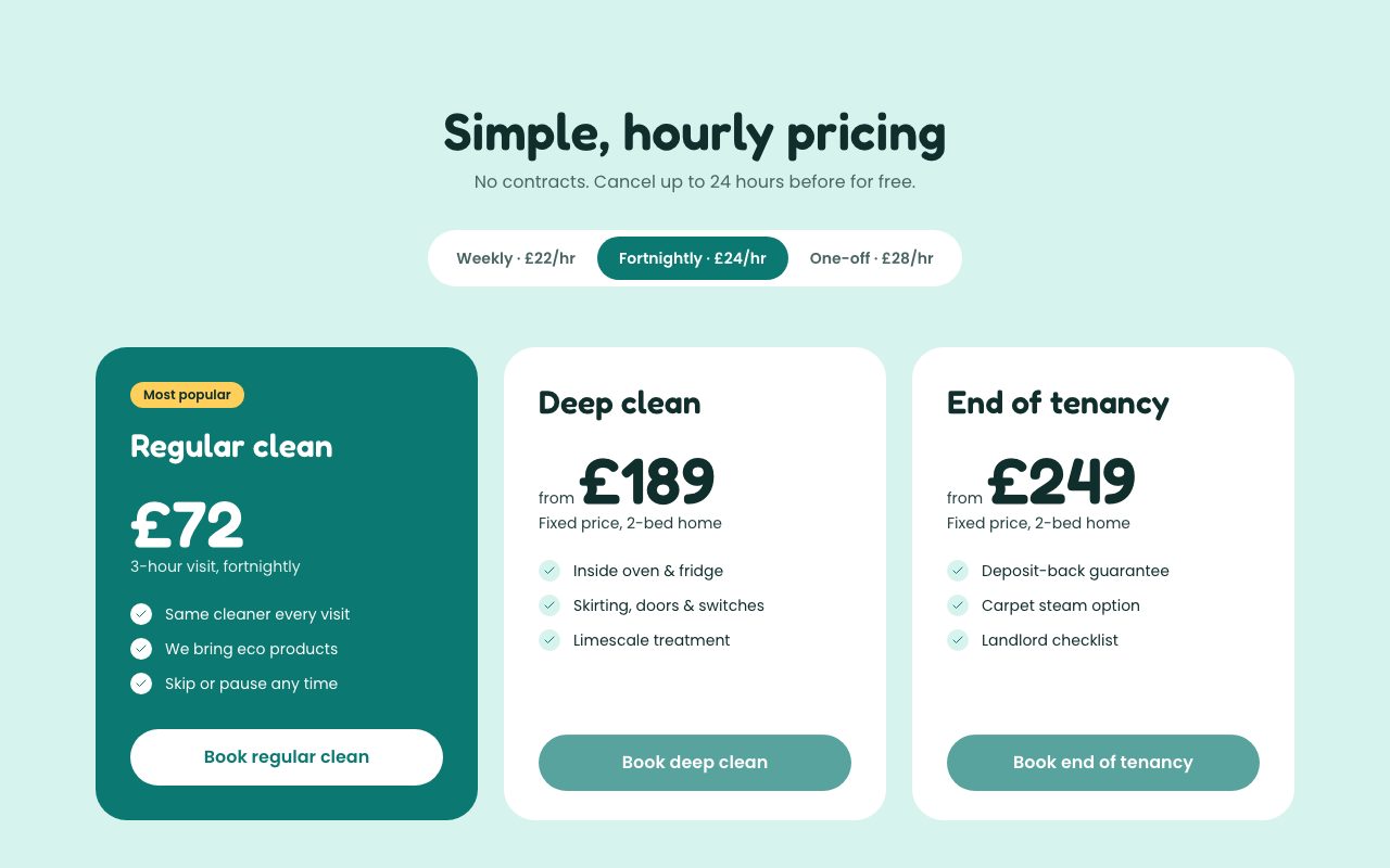 Spruce Cleaning Prices preview