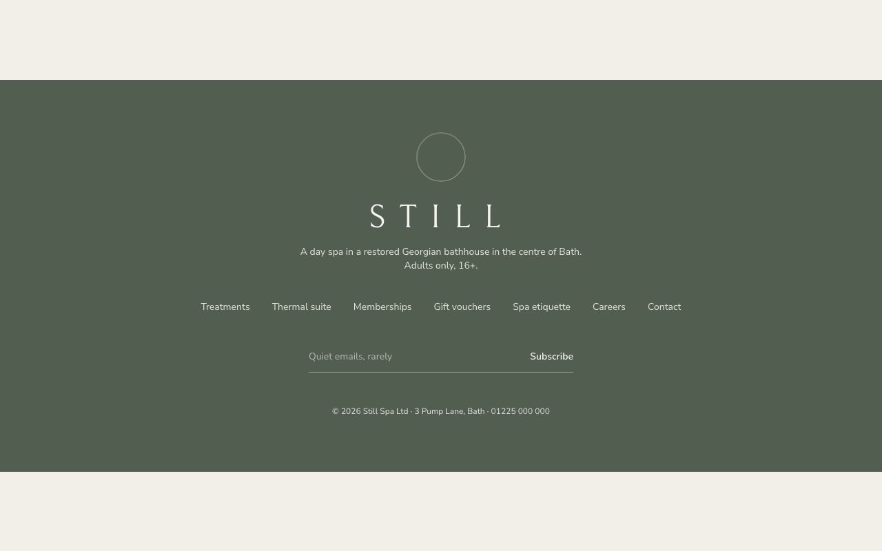 Still Footer preview
