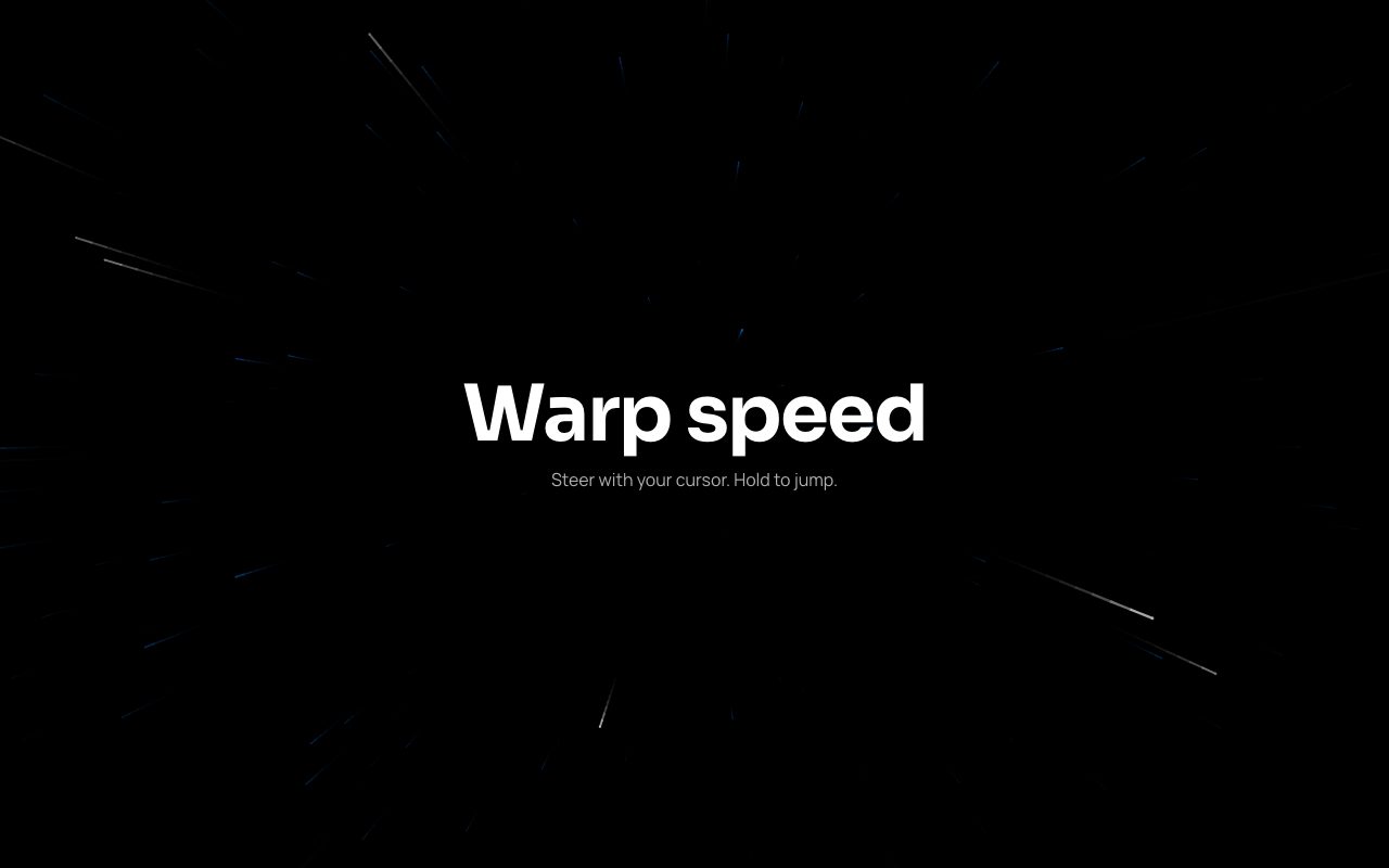 Warp Starfield Background preview