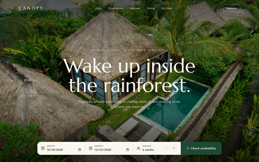 Canopy — Resort & Eco-Lodge preview