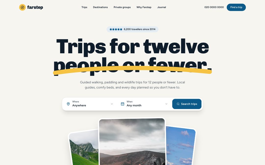 Farstep — Tour Operator preview