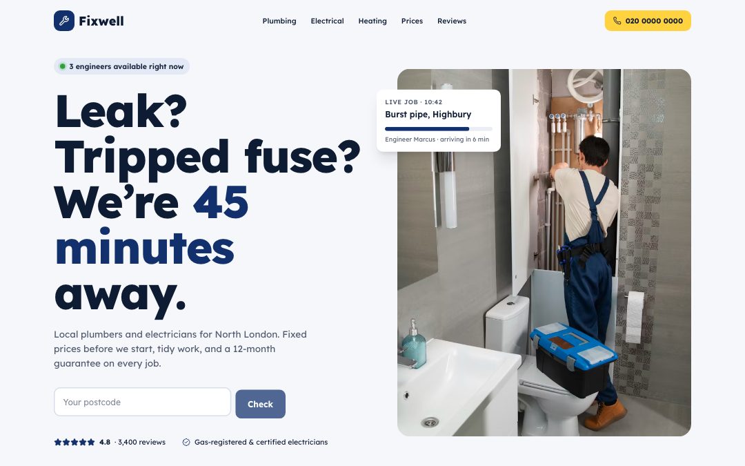 Fixwell — Plumber & Electrician preview