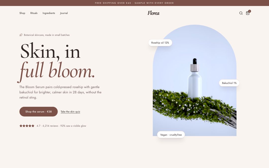 Florea — Botanical Skincare Store preview