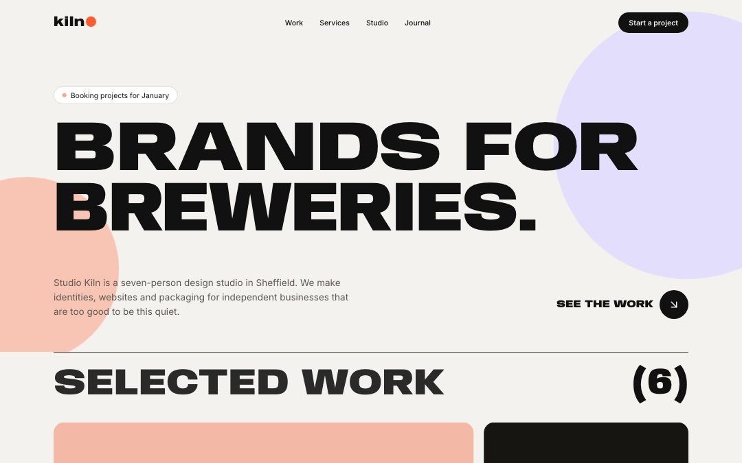 Studio Kiln — Creative Agency preview