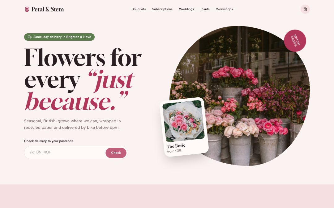 Petal & Stem — Florist preview